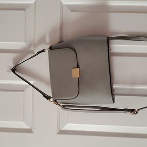 Gray crossover bag